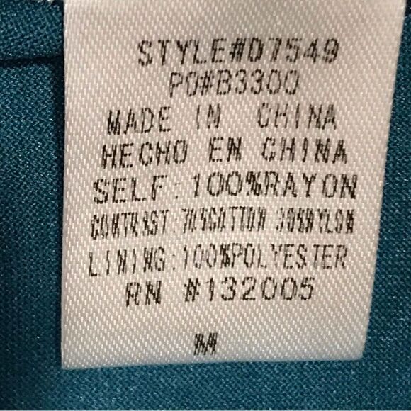 Emerald color lace sleeveless mini dress / tunic - Picture 9 of 10